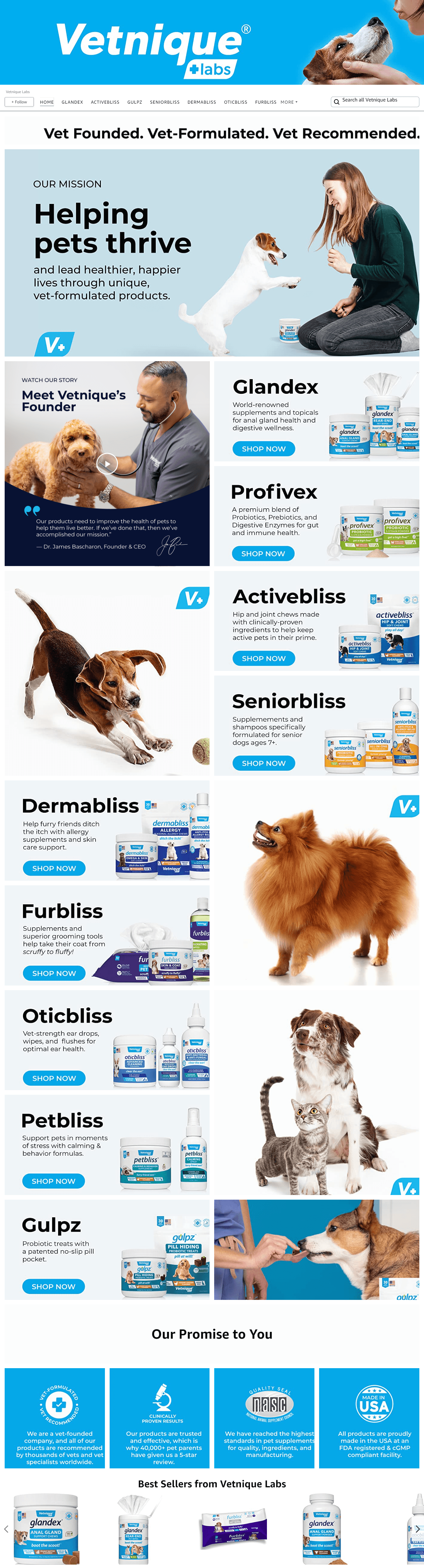 Amazon.com  Vetnique Labs: Storefront