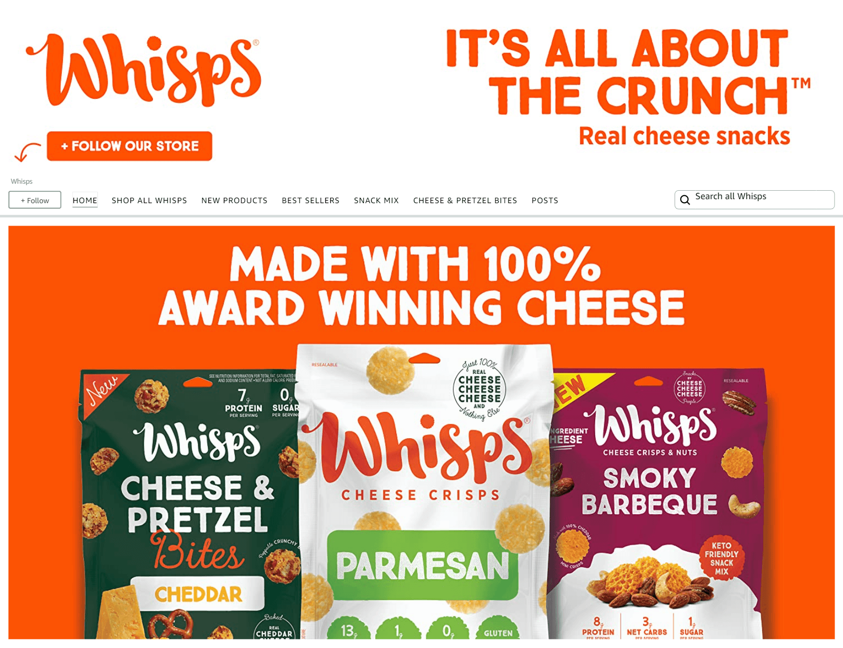 Storefront - Follow for Amazon.com  Whisps