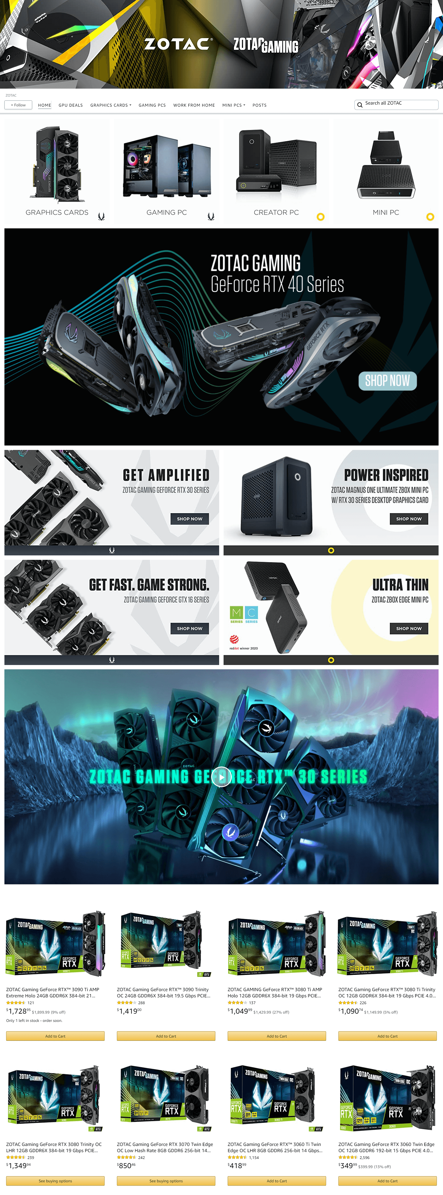 Amazon.com  ZOTAC: Storefront