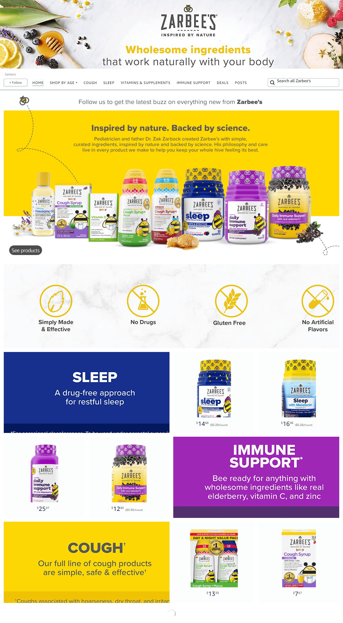 Amazon.com  Zarbee s: Storefront