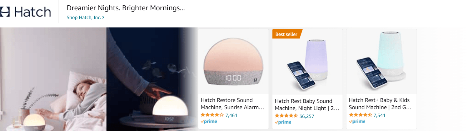 Ad - Sponsored Brand for Amazon.com   alarm clock