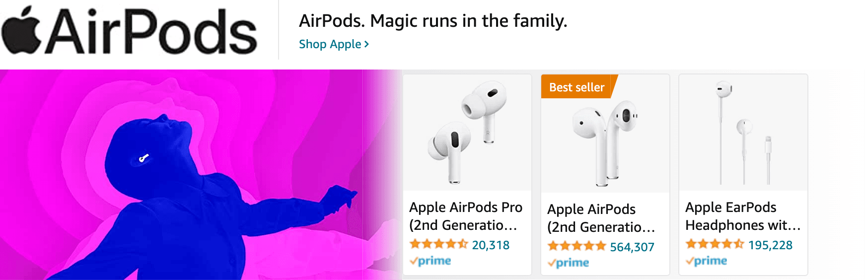 Amazon.com   apple airpods: Ad - Sponsored Brand