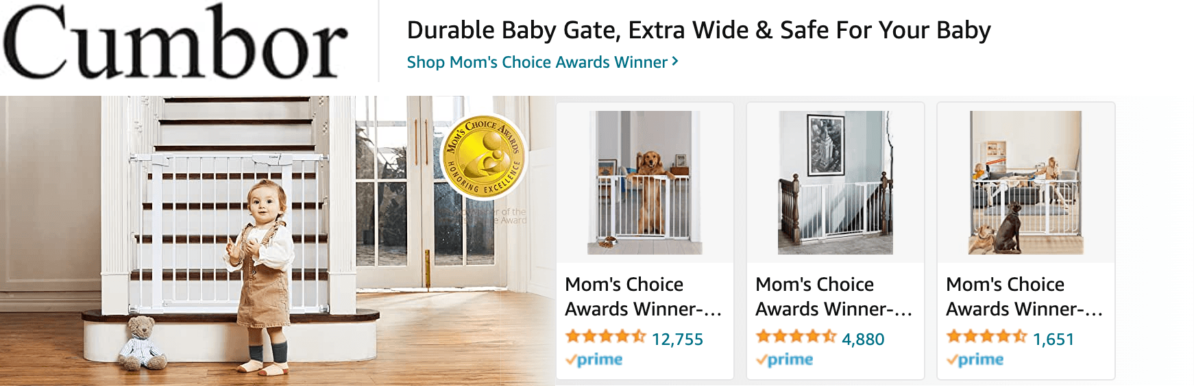 Amazon.com   baby gate: Ad - Sponsored Brand