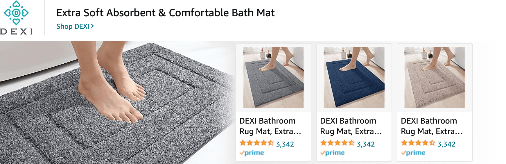 Amazon.com   bathroom rugs: Ad - Sponsored Brand