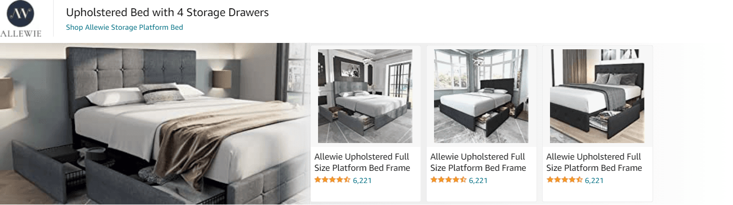 Amazon.com   bed frame: Ad - Sponsored Brand