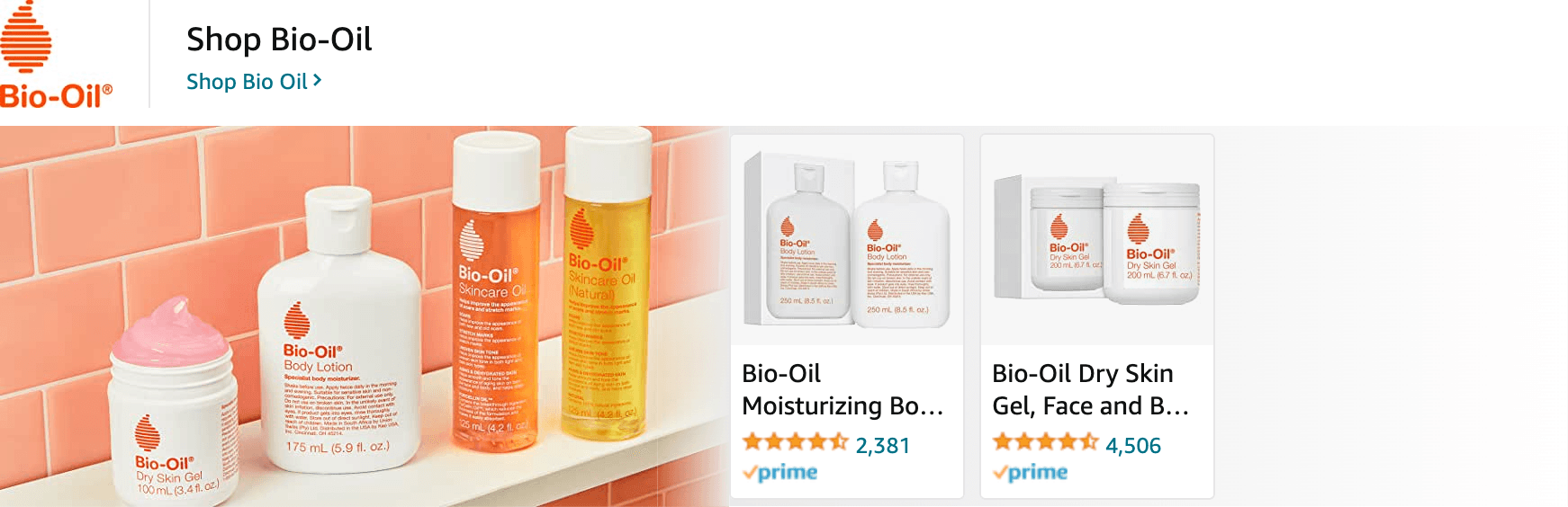 Amazon.com   bio oil: Ad - Sponsored Brand