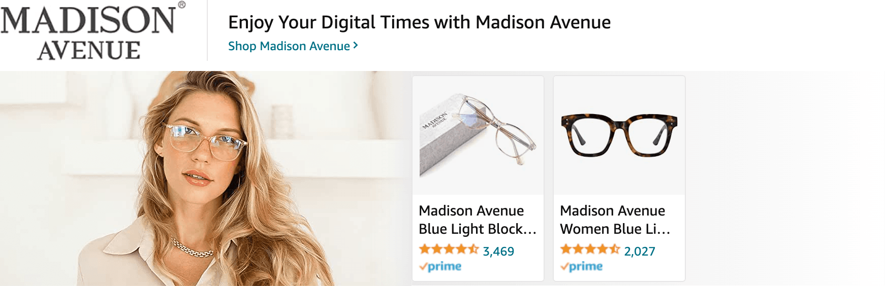 Amazon.com   blue light glasses for women: Ad - Sponsored Brand