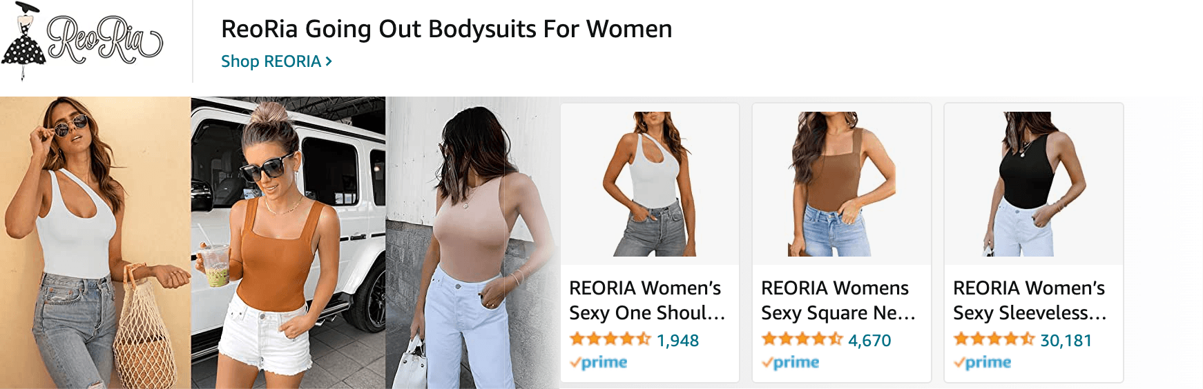 Amazon.com   bodysuit for women: Ad - Sponsored Brand