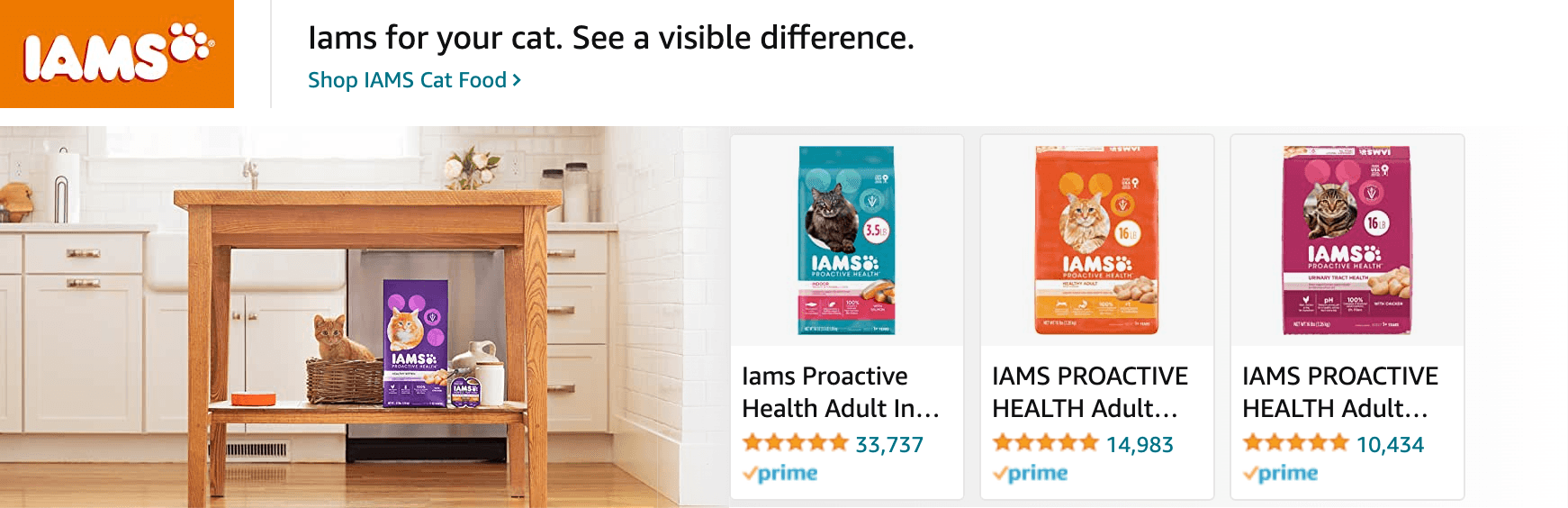 Amazon.com   cat food: Ad - Sponsored Brand