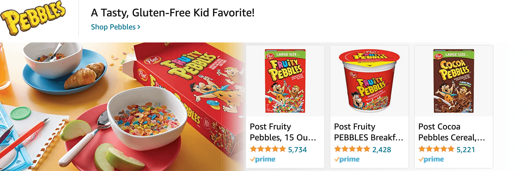 Amazon.com   cereal: Ad - Sponsored Brand
