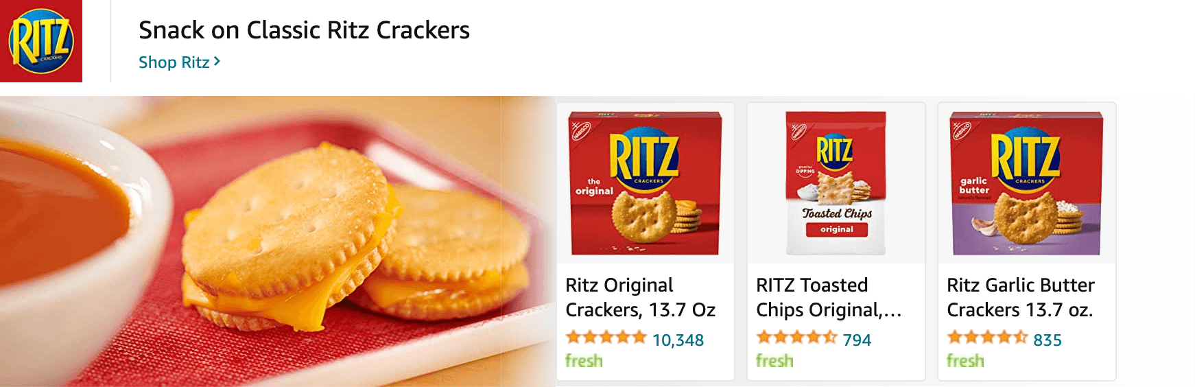 Amazon.com   cheese: Ad - Sponsored Brand