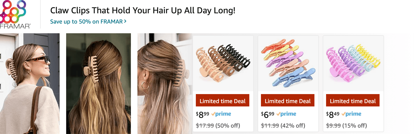 Amazon.com   claw clips: Ad - Sponsored Brand