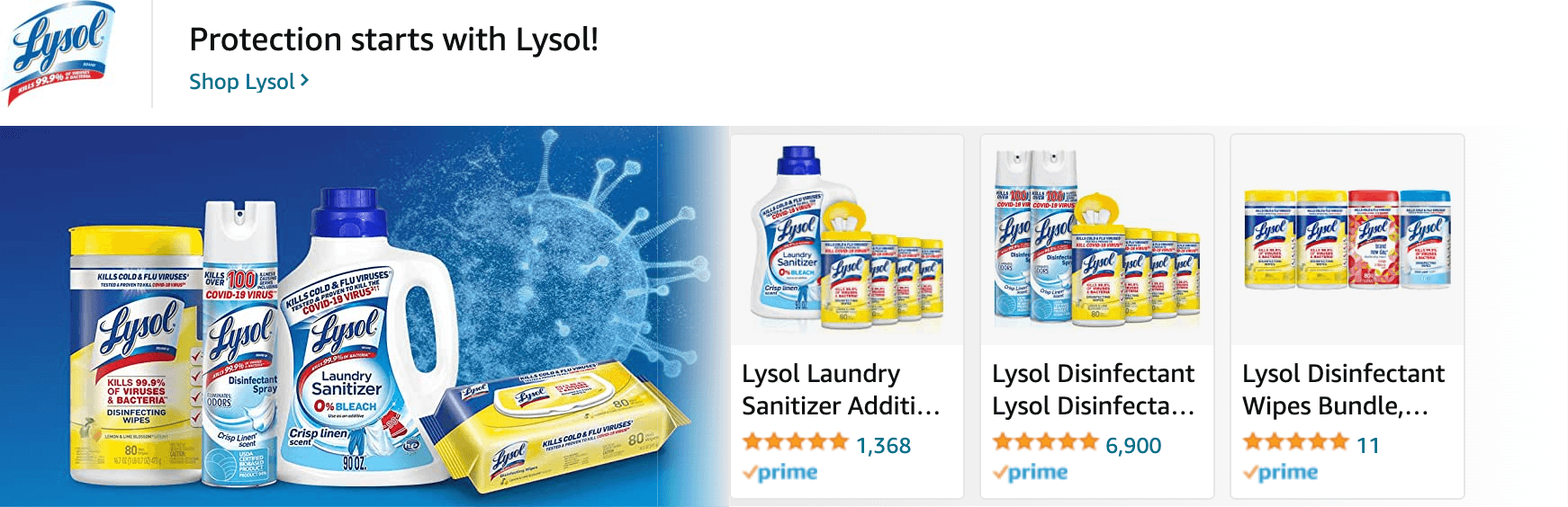Amazon.com   clorox wipes: Ad - Sponsored Brand
