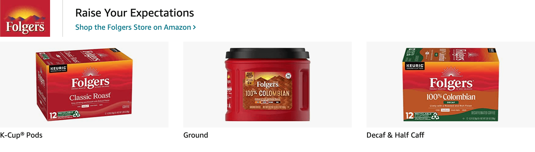 Amazon.com   coffee: Ad - Sponsored Brand