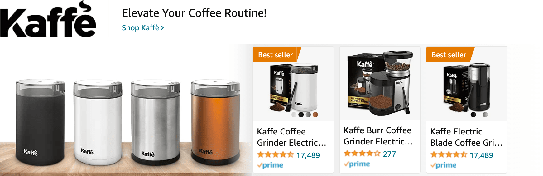 Amazon.com   coffee grinder: Ad - Sponsored Brand