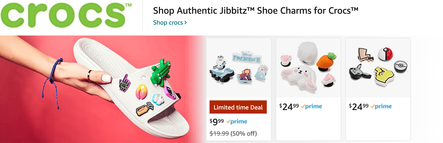 Amazon.com   croc charms: Ad - Sponsored Brand