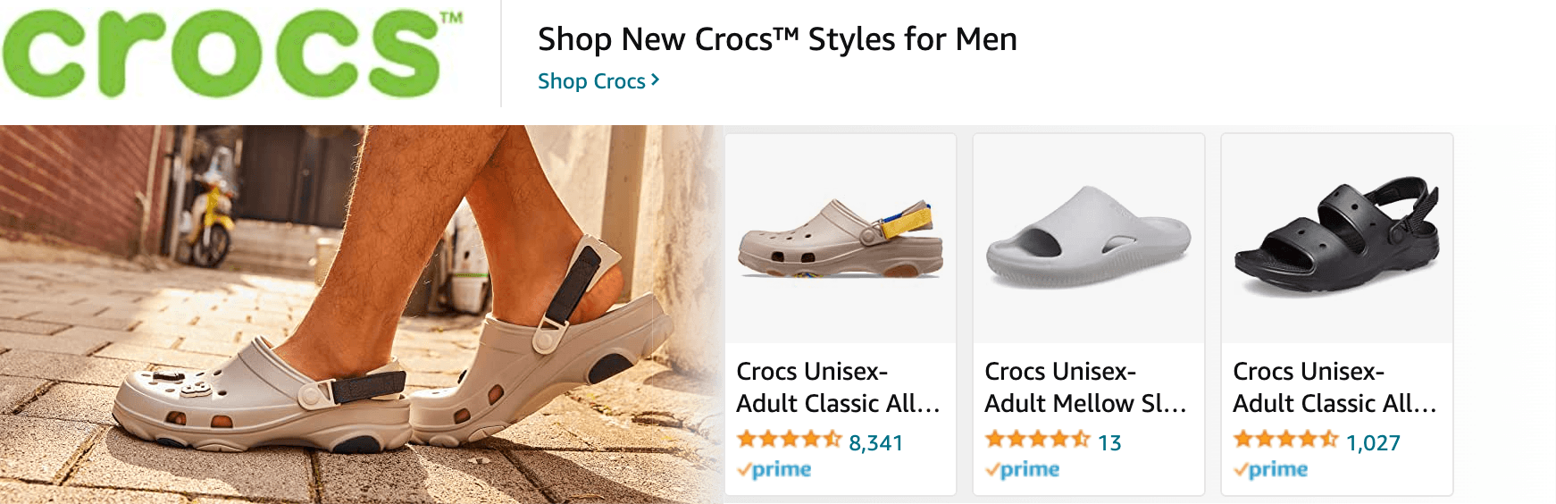 Amazon.com   crocs mens: Ad - Sponsored Brand