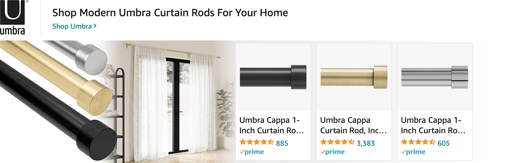 Amazon.com   curtain rods: Ad - Sponsored Brand