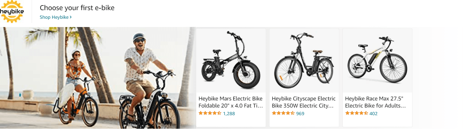 Amazon.com   electric bike: Ad - Sponsored Brand