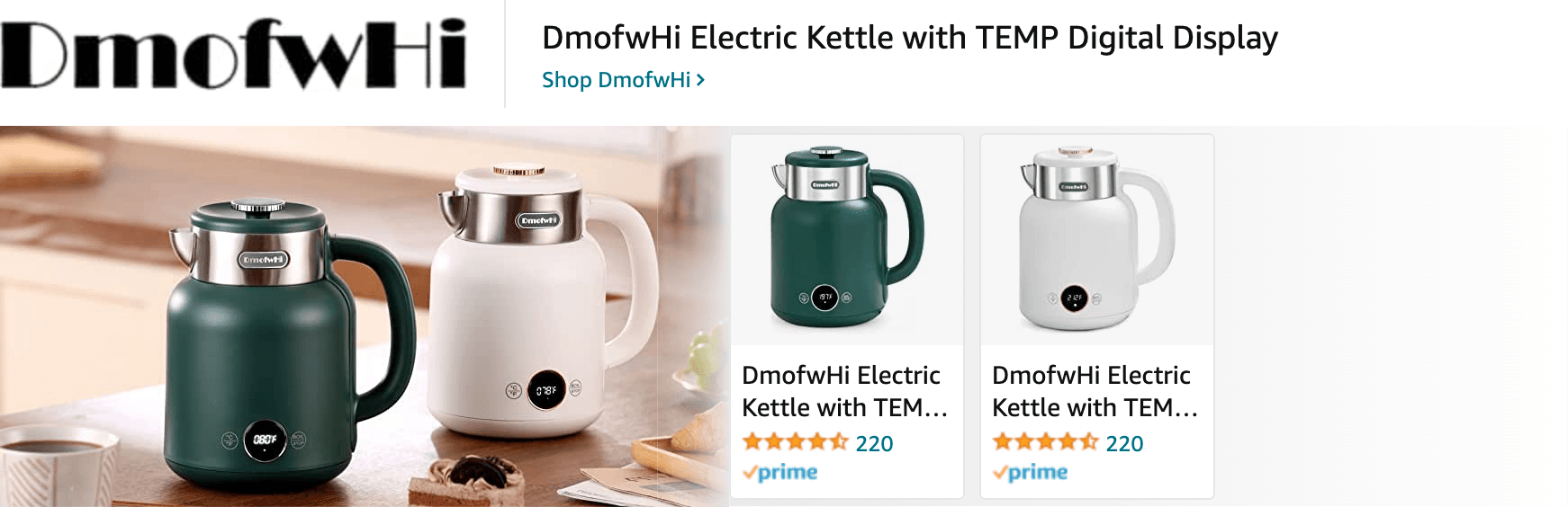 Amazon.com   electric kettle (1): Ad - Sponsored Brand