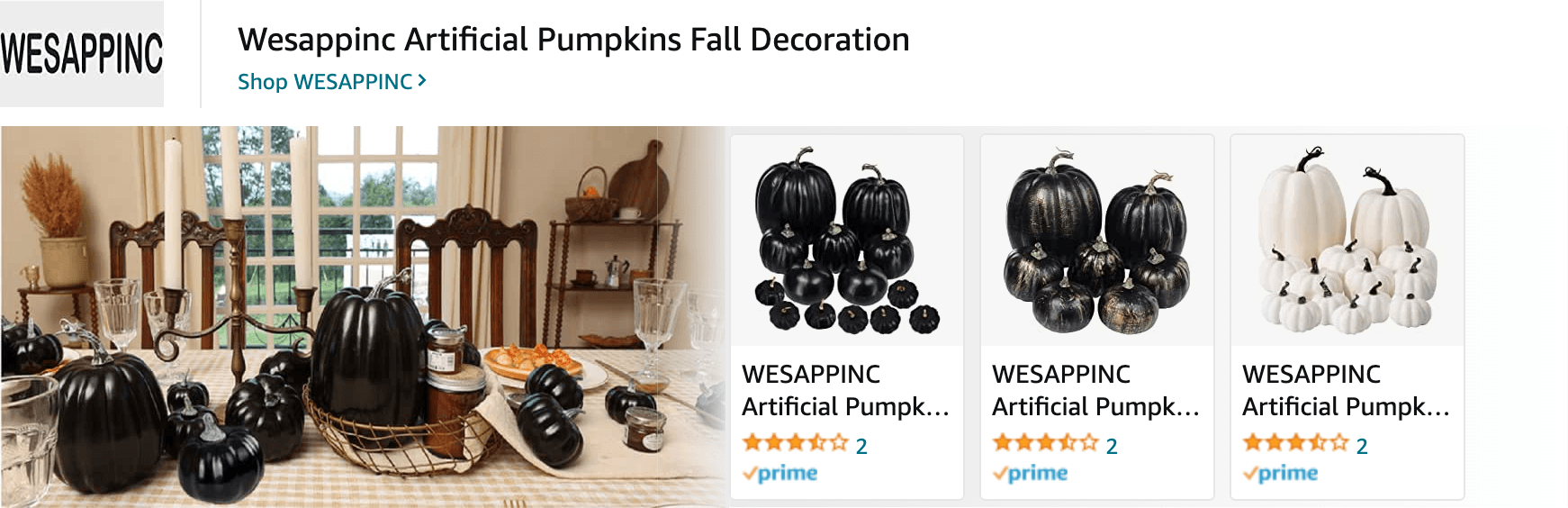 Amazon.com   fall: Ad - Sponsored Brand
