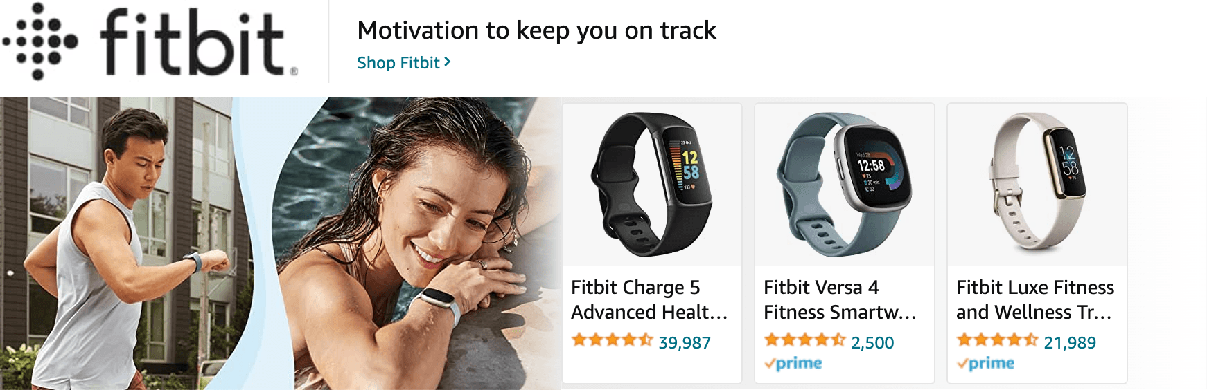 Amazon.com   fitbit: Ad - Sponsored Brand