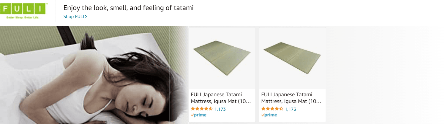 Ad - Sponsored Brand for Amazon.com   futon