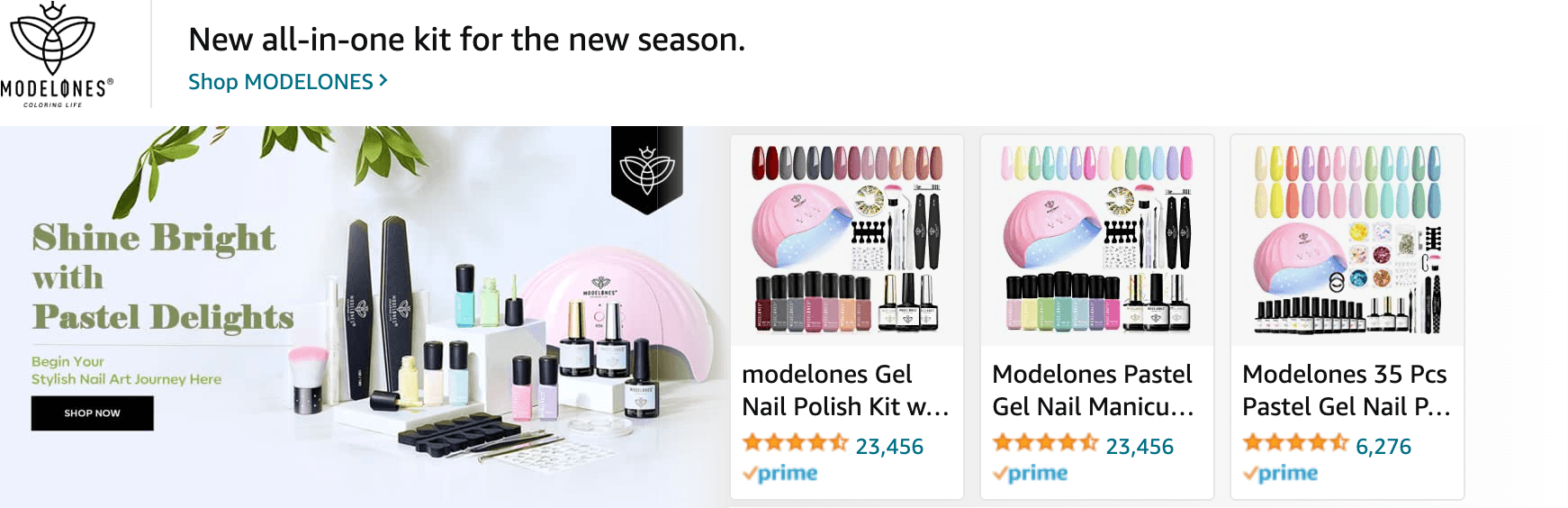 Amazon.com   gel nail polish kit with uv light: Ad - Sponsored Brand