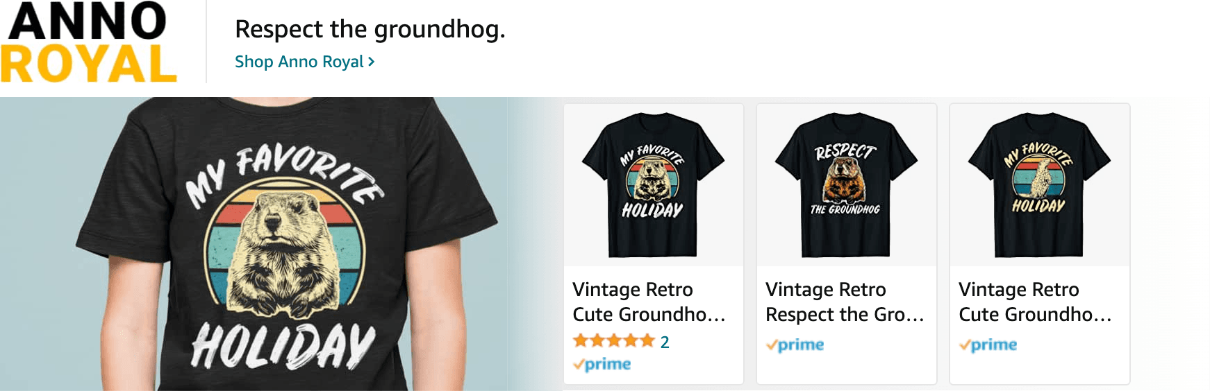Amazon.com   groundhog day: Ad - Sponsored Brand