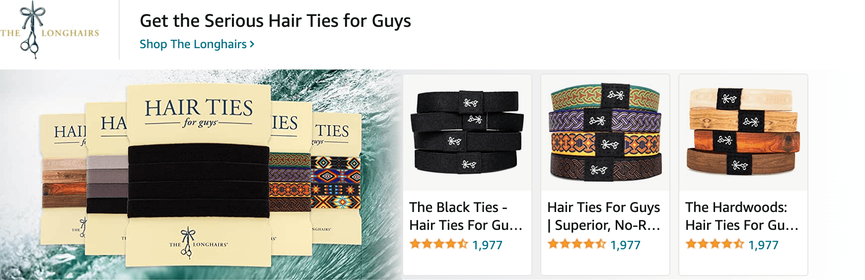 Amazon.com   hair ties: Ad - Sponsored Brand