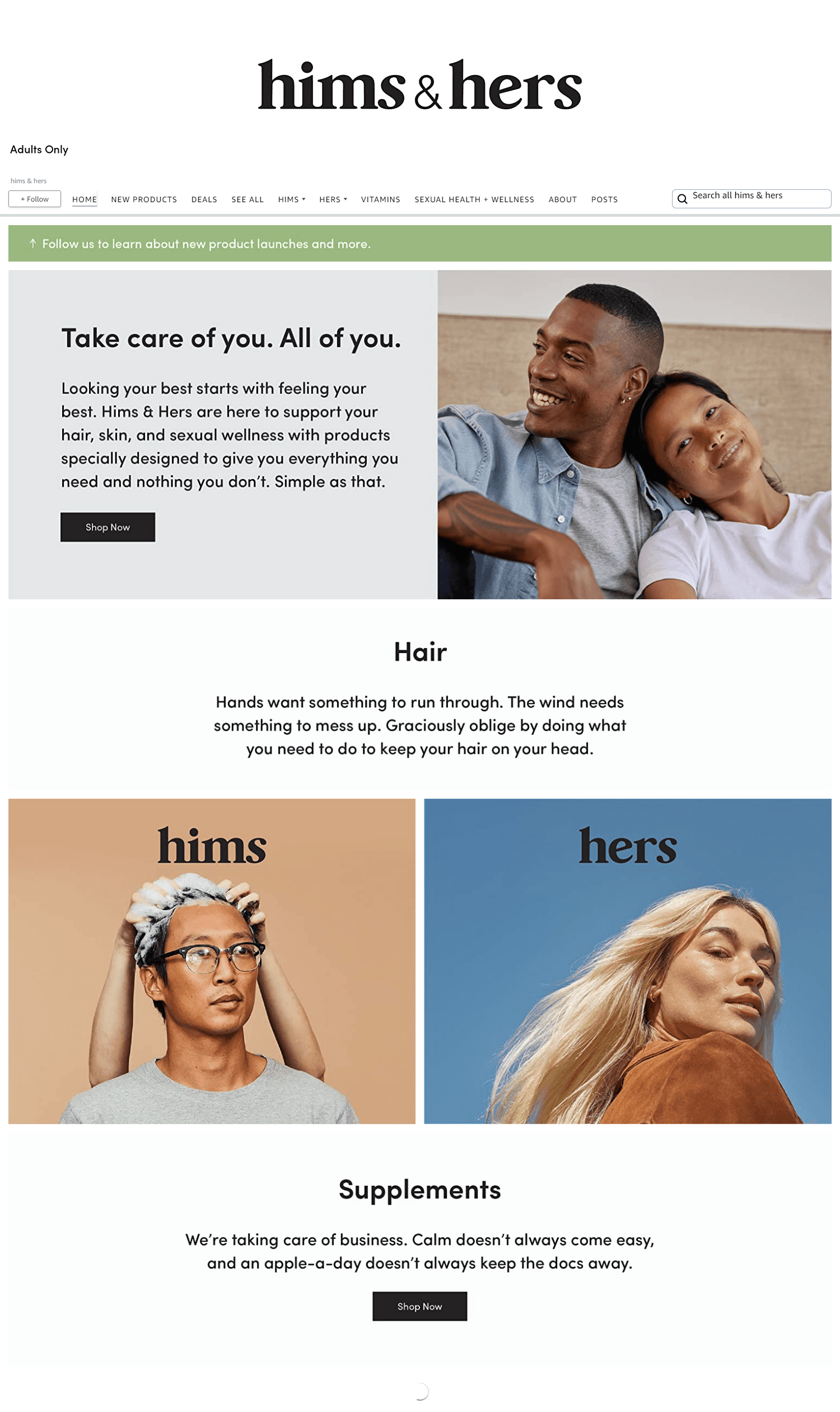 Amazon.com  hims &amp; hers: Storefront