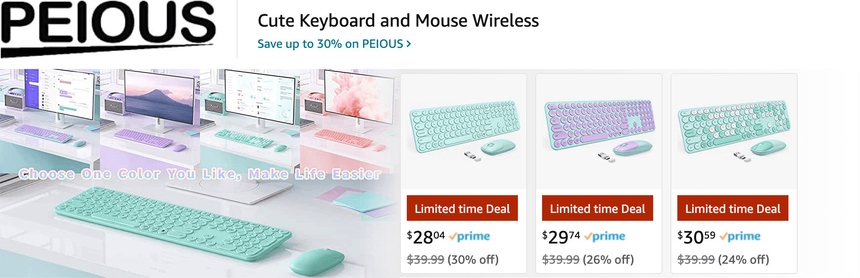 Amazon.com   keyboard: Ad - Sponsored Brand