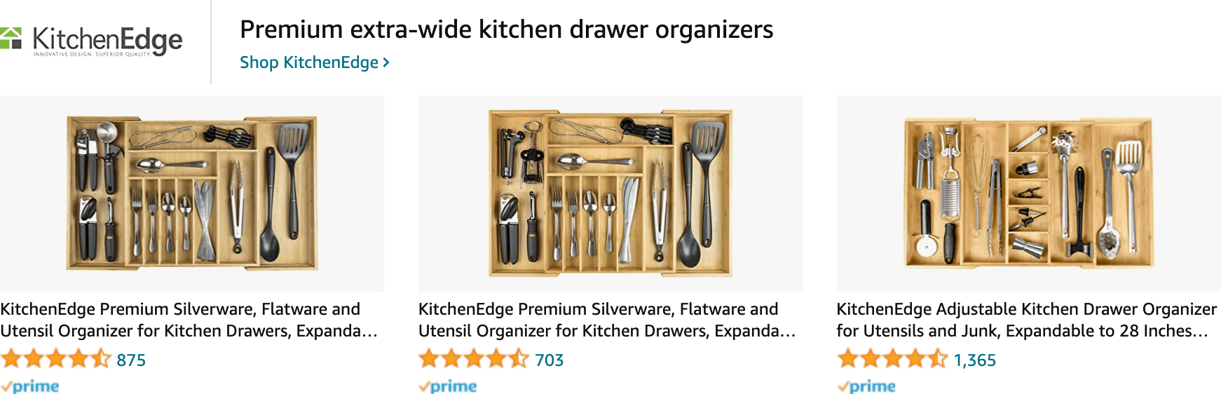 Amazon.com   kitchen organization: Ad - Sponsored Brand