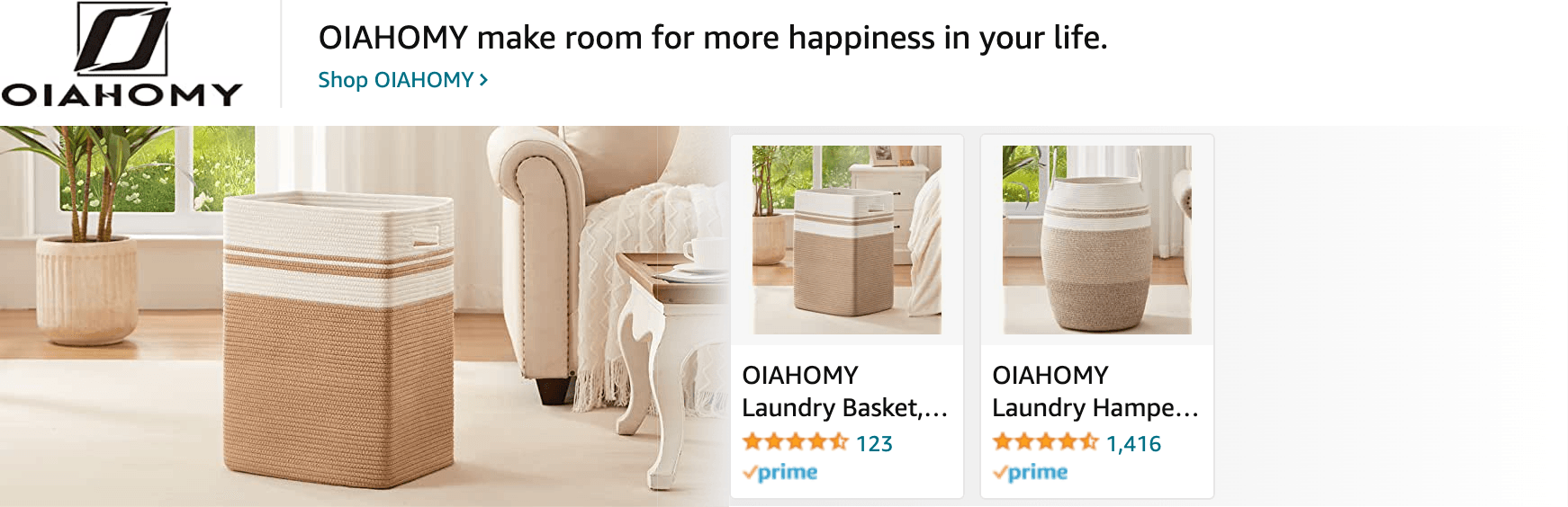Amazon.com   laundry basket: Ad - Sponsored Brand