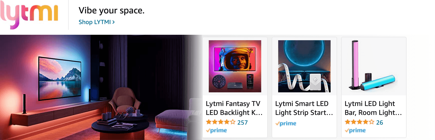 Amazon.com   led lights: Ad - Sponsored Brand