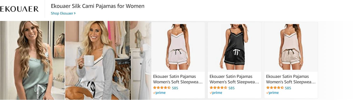 Amazon.com   lingerie: Ad - Sponsored Brand
