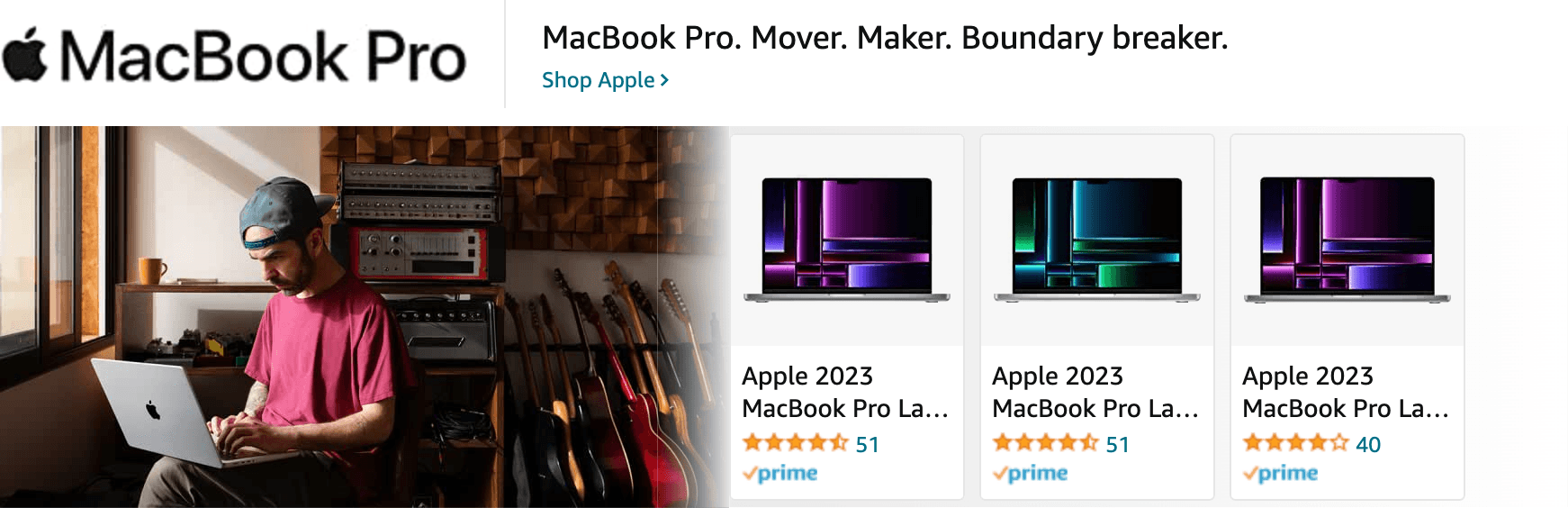 Amazon.com   macbook pro: Ad - Sponsored Brand