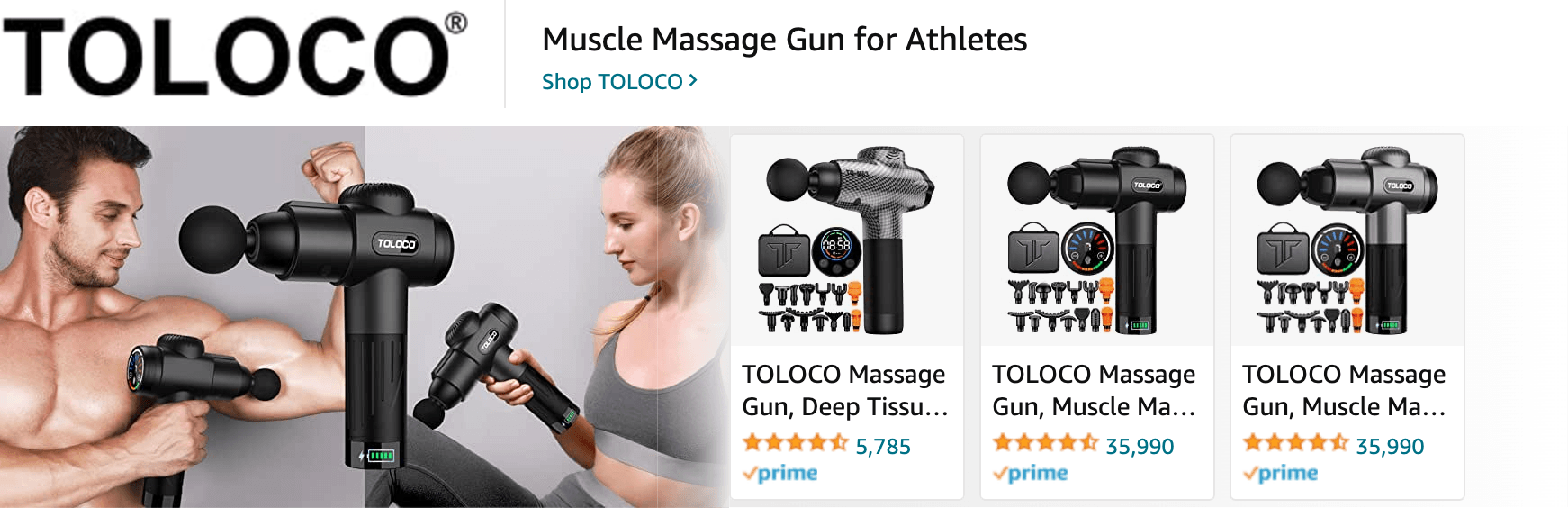 Amazon.com   massage gun: Ad - Sponsored Brand