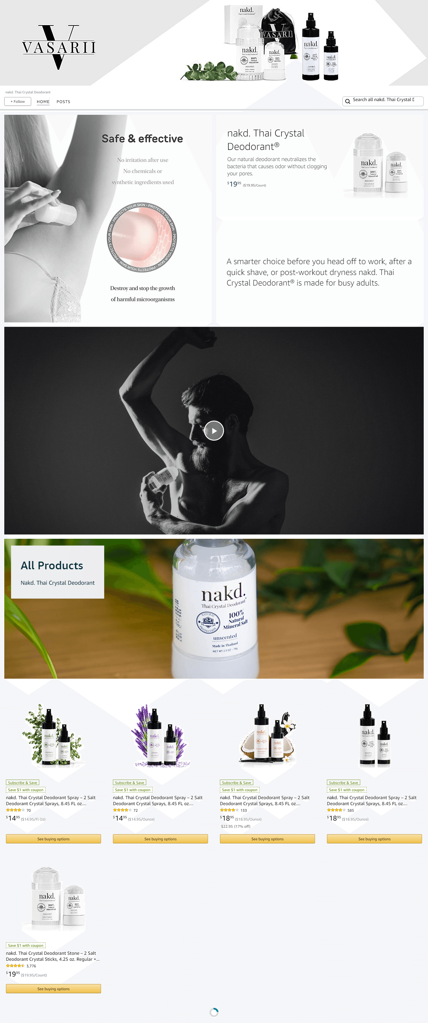Amazon.com  nakd. Thai Crystal Deodorant: Storefront