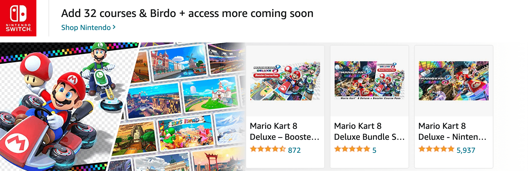 Ad - Sponsored Brand for Amazon.com   nintendo switch game