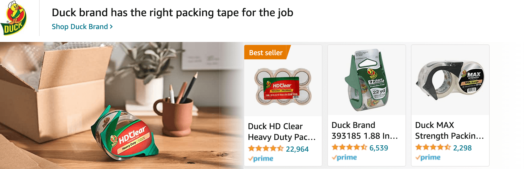 Amazon.com   packing tape: Ad - Sponsored Brand
