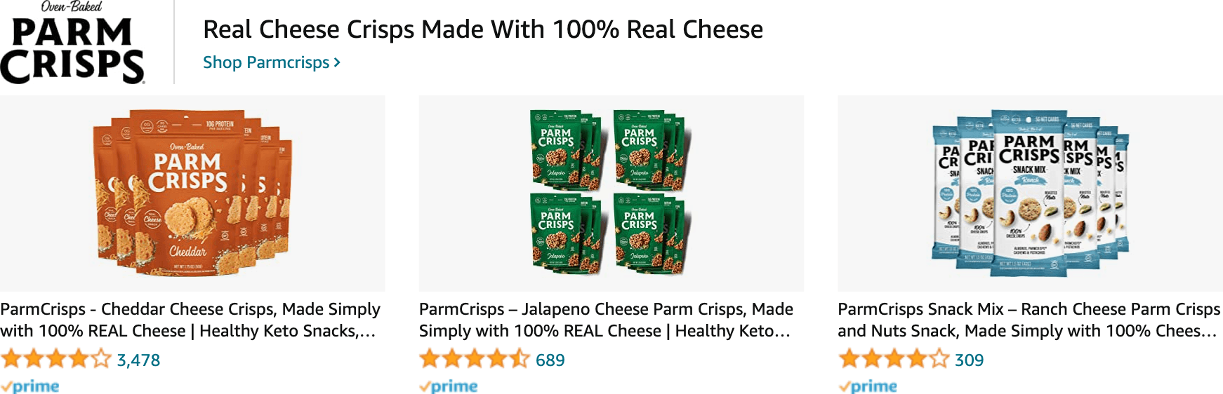 Amazon.com   parmesan cheese: Ad - Sponsored Brand