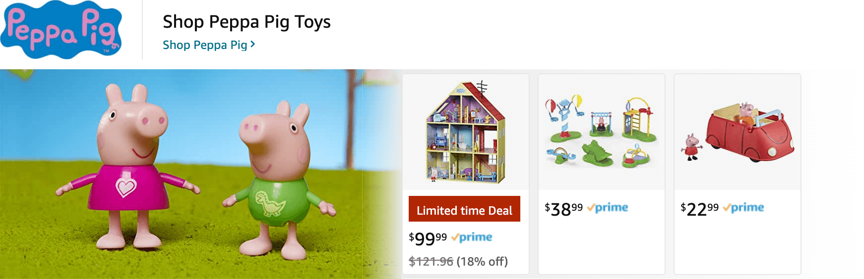 Amazon.com   peppa pig: Ad - Sponsored Brand