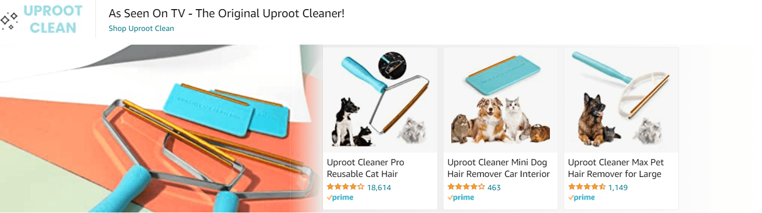 Ad - Sponsored Brand for Amazon.com   pet hair remover for laundry