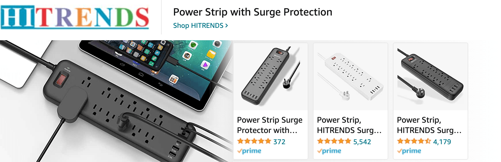 Amazon.com   power strip: Ad - Sponsored Brand