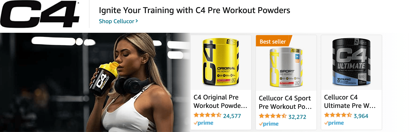 Amazon.com   pre workout: Ad - Sponsored Brand