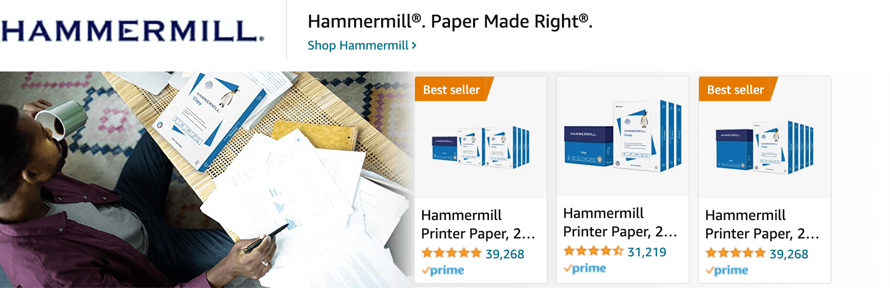 Amazon.com   printer paper: Ad - Sponsored Brand