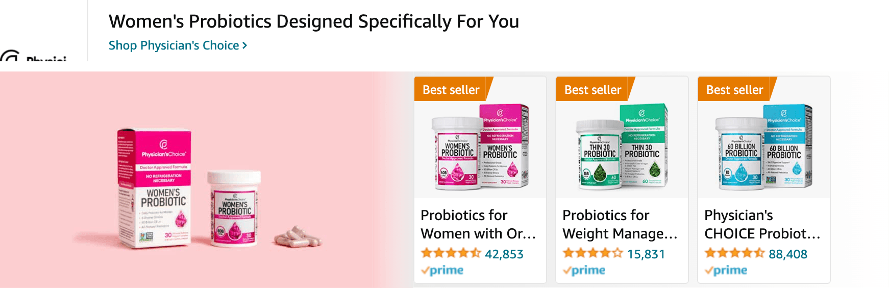 Amazon.com   probiotics for women: Ad - Sponsored Brand