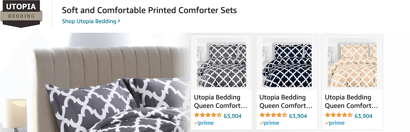 Amazon.com   queen comforter set: Ad - Sponsored Brand