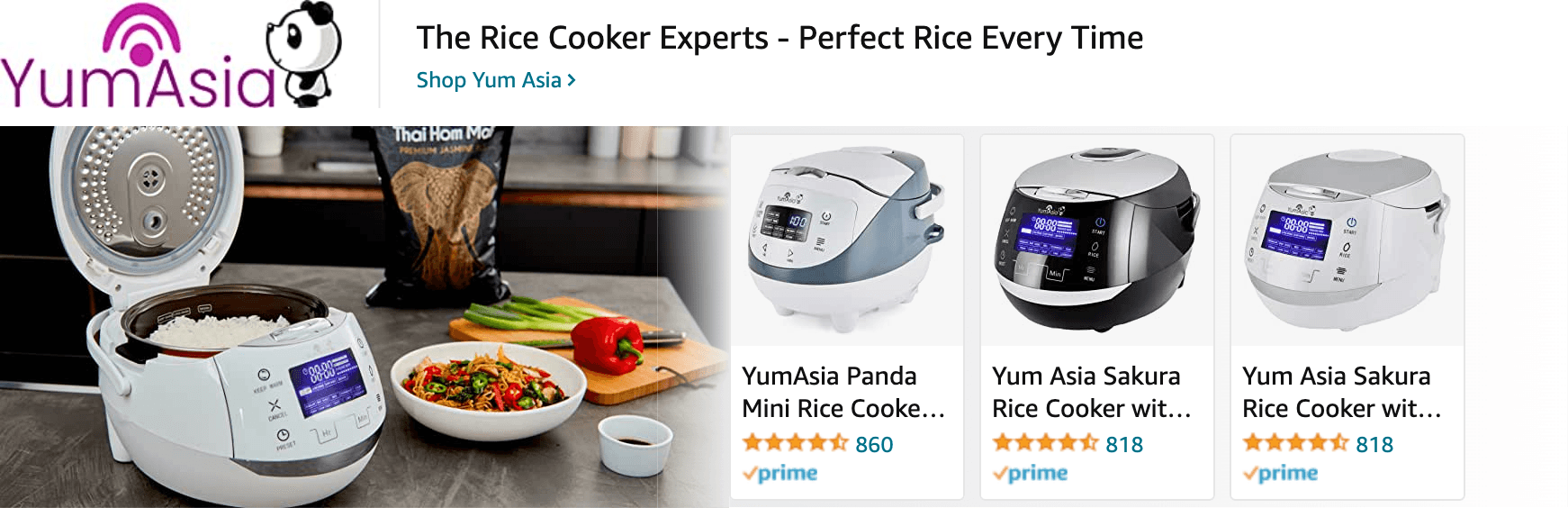 Amazon.com   rice cooker: Ad - Sponsored Brand